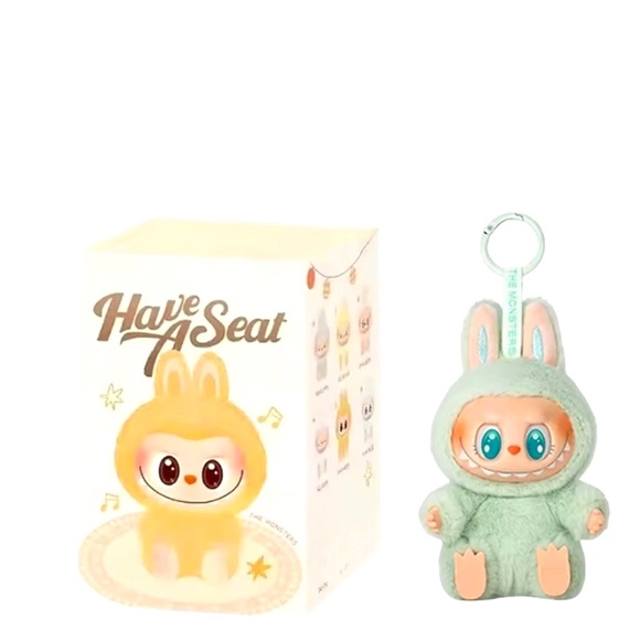 Labubu Other - Pop Mart The Monsters Have A Seat Ququ Labubu Plush Pendant Keychain
